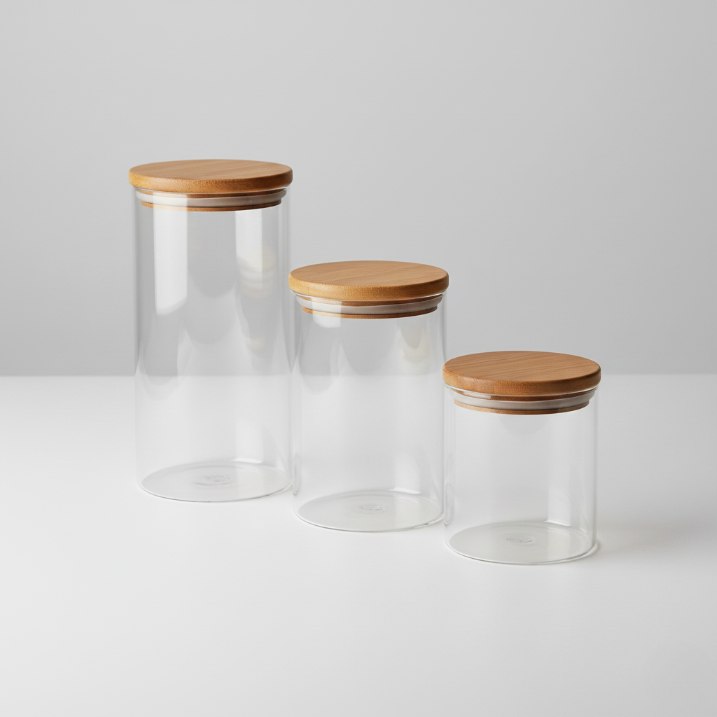 Glass Kitchen Jar Set