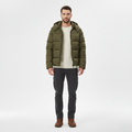 Men's Puffer Jacket – Olive Winter Jacket
