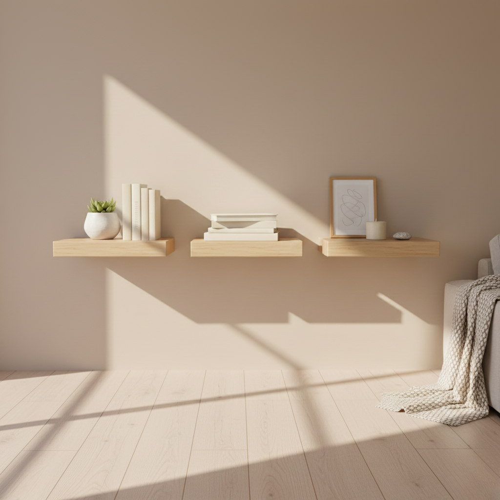 Floating Display Shelf Set