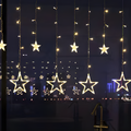LED Star Curtain Lights – Christmas Window Hanging Lights