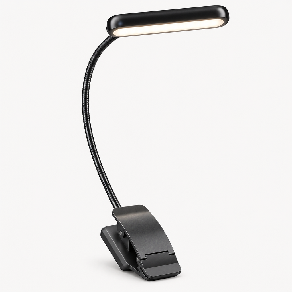 Rechargeable Clip-On Reading Light with Adjustable Brightness