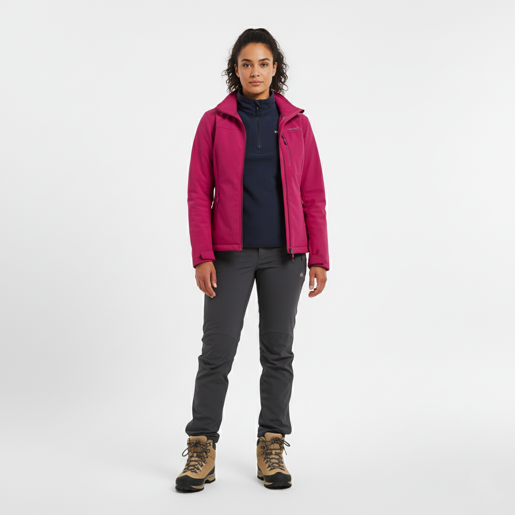 Women's Softshell Jacket – Pink Outdoor Jacket