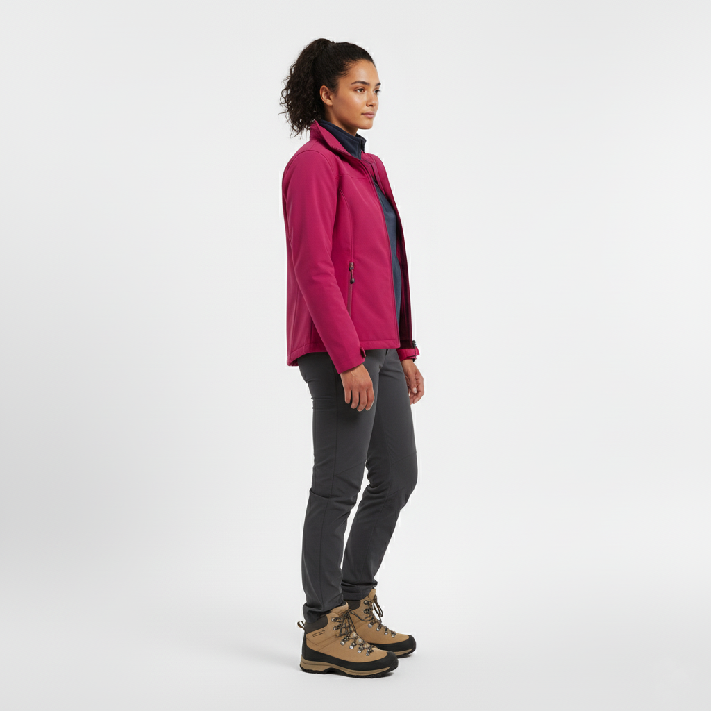 Women's Softshell Jacket – Pink Outdoor Jacket