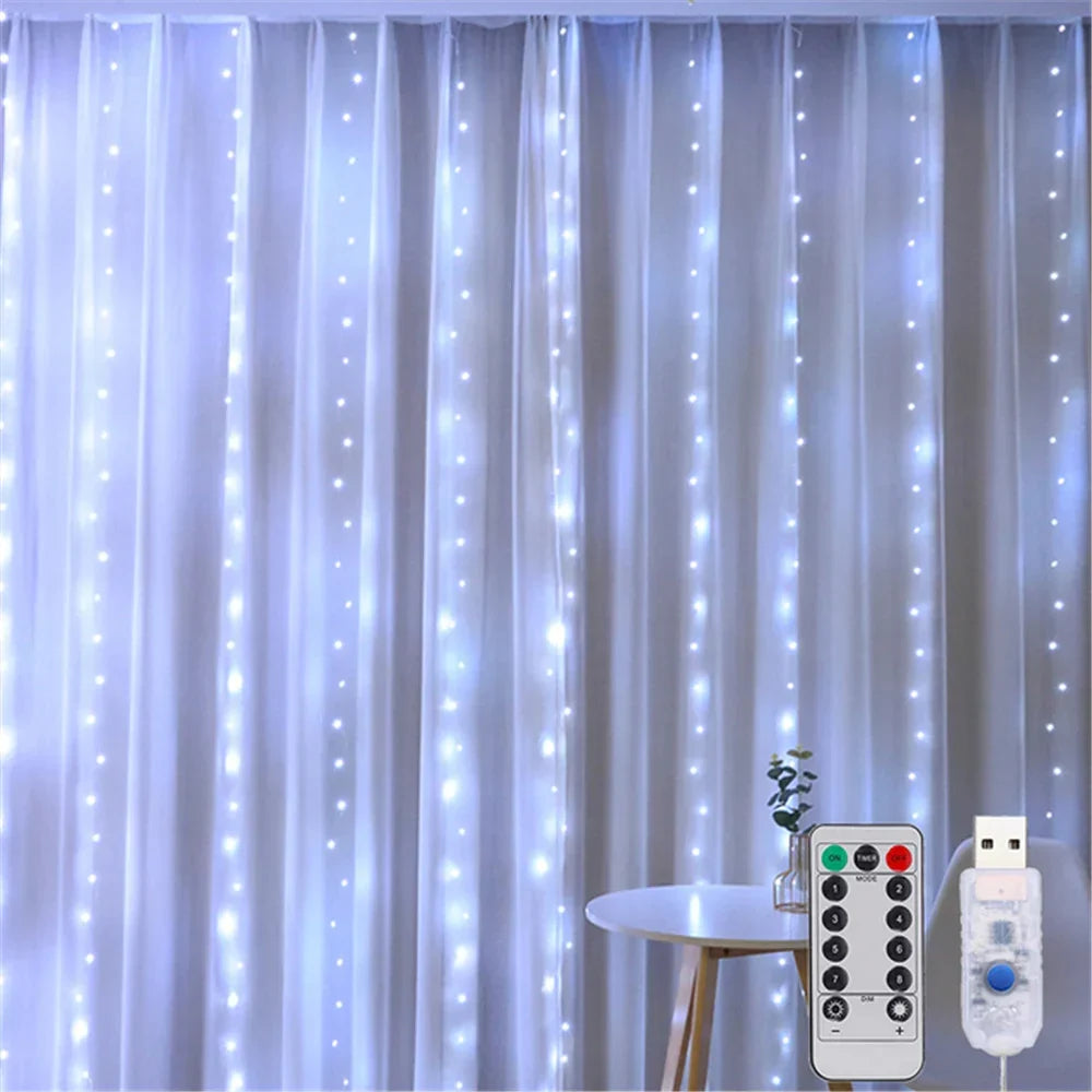 LED Curtain Fairy Lights for Windows & Home Decor