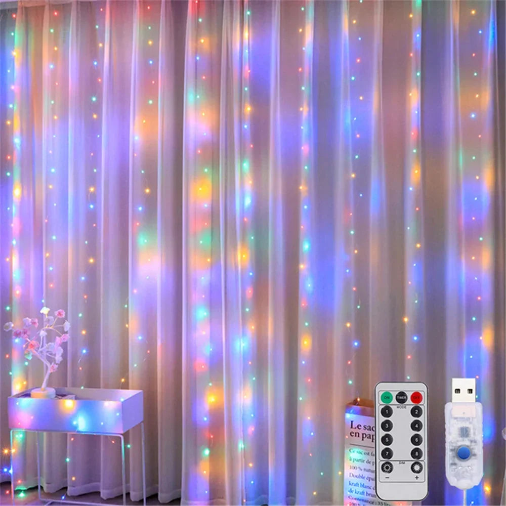 LED Curtain Fairy Lights for Windows & Home Decor