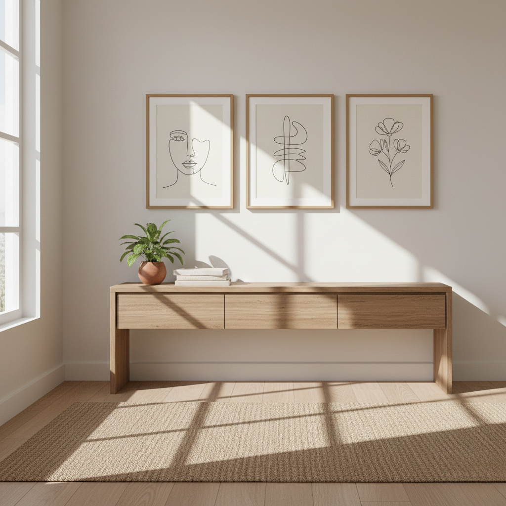 Line Art Print Trio