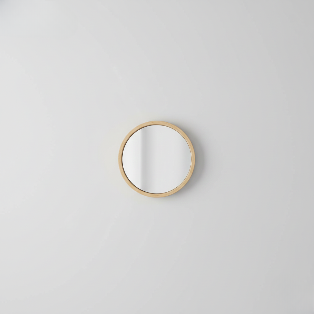 Round Framed Wall Mirror
