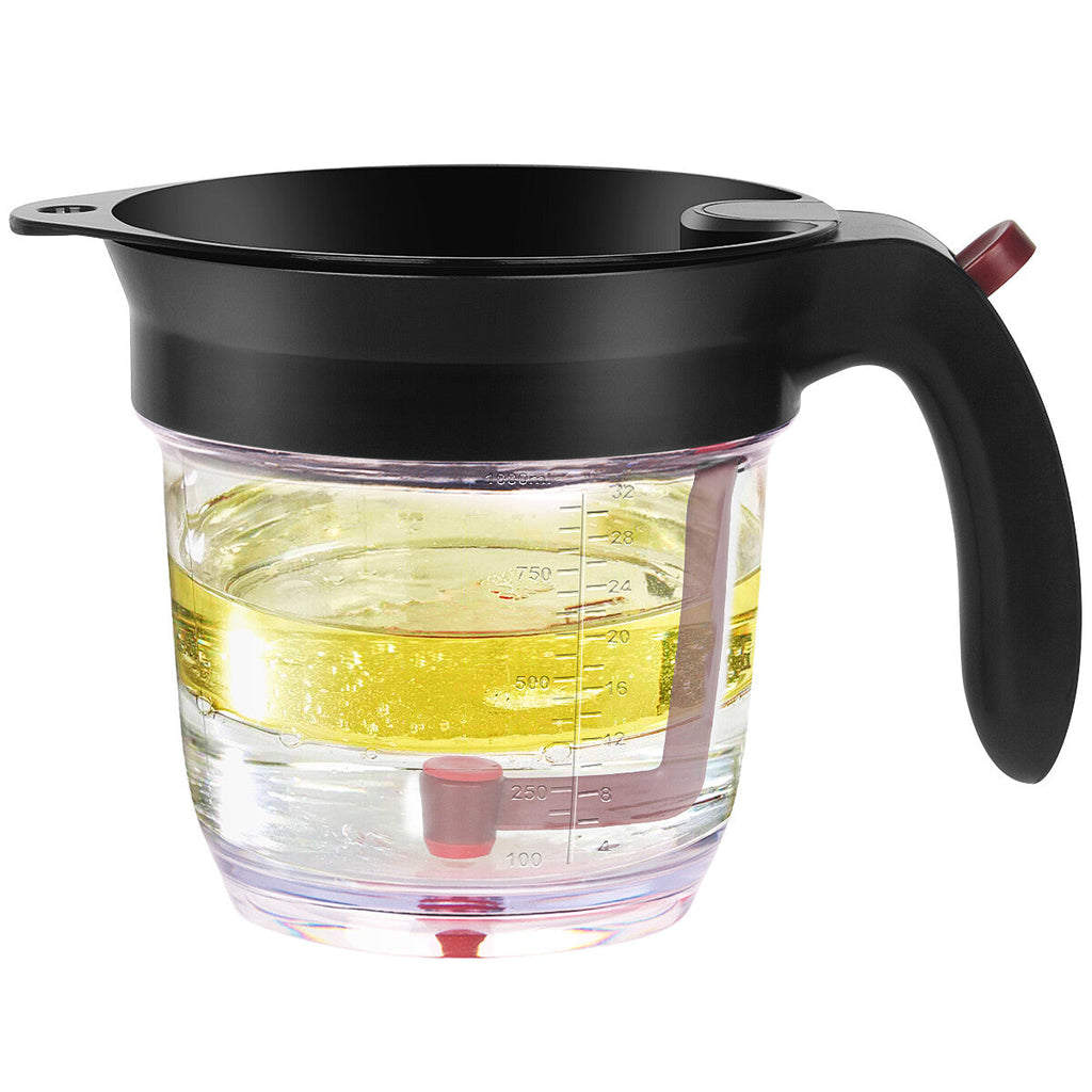 Gravy Fat Separator – 4 Cup, Bottom Release with Strainer