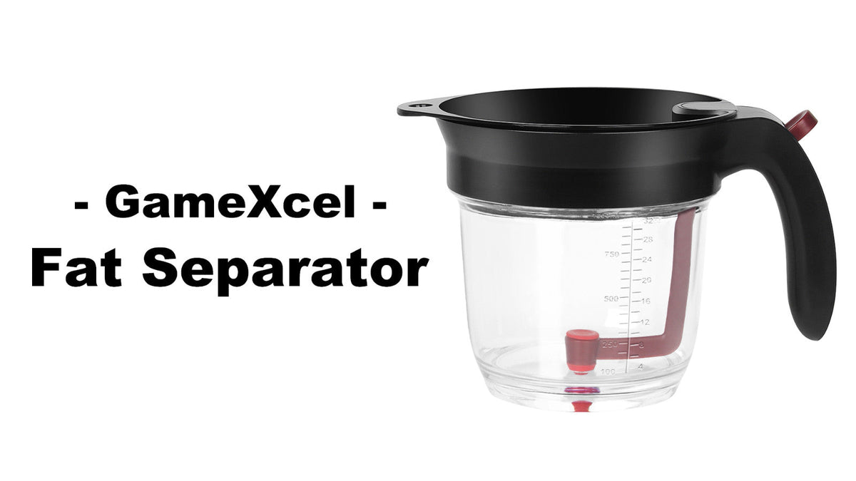 Gravy Fat Separator – 4 Cup, Bottom Release with Strainer