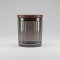 Smoked Glass Storage Jar