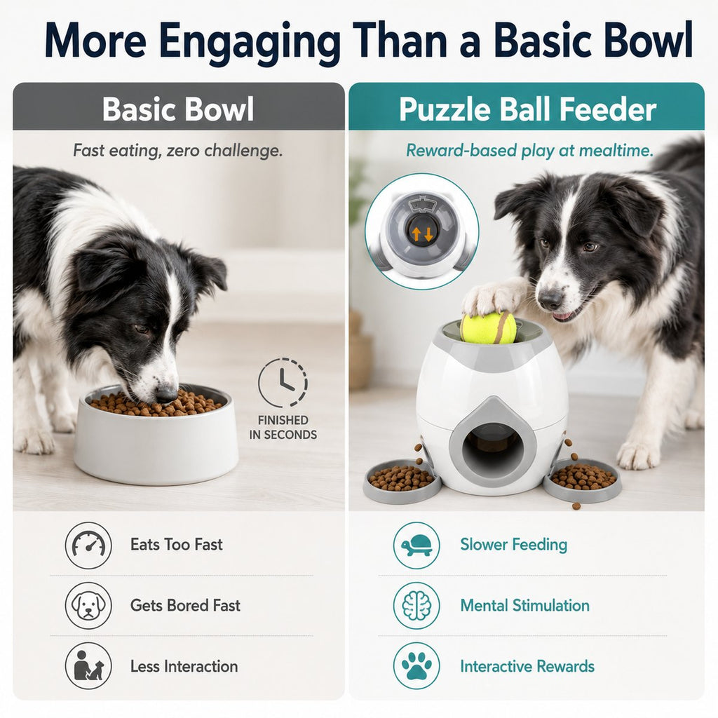 Interactive Dog Puzzle Feeder & Treat Dispenser Toy