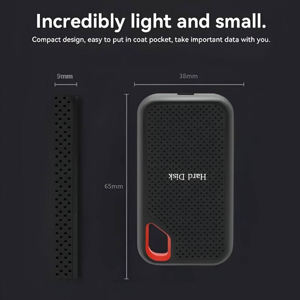 Portable External SSD – High-Speed USB-C Storage Drive
