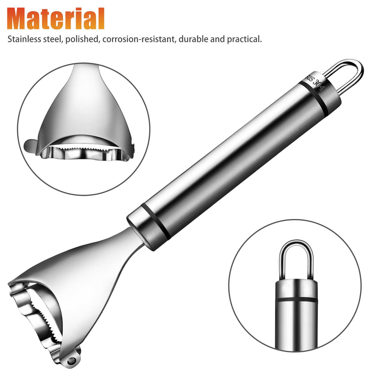 Stainless Steel Corn Peeler | Easy Kernel Remover