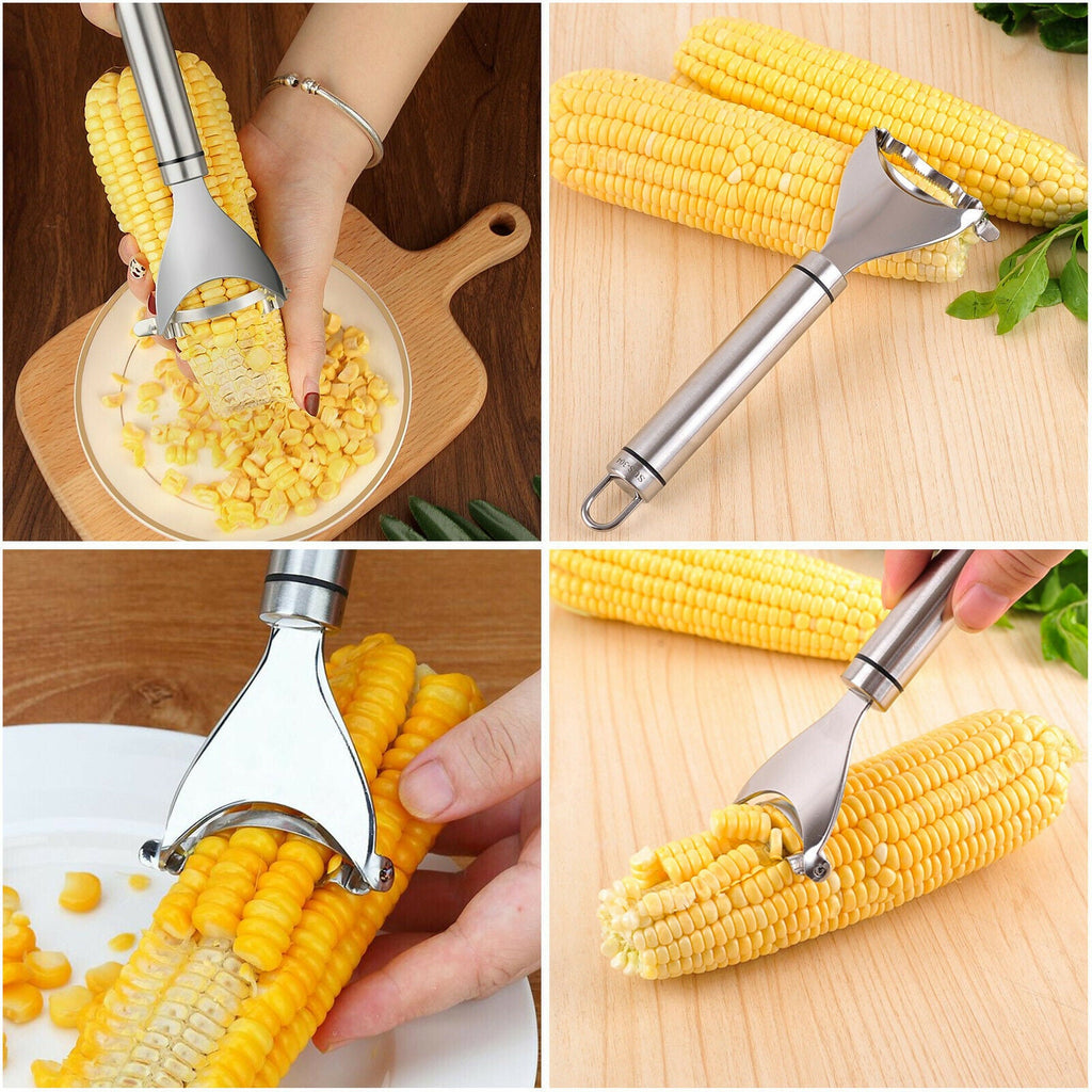 Stainless Steel Corn Peeler | Easy Kernel Remover