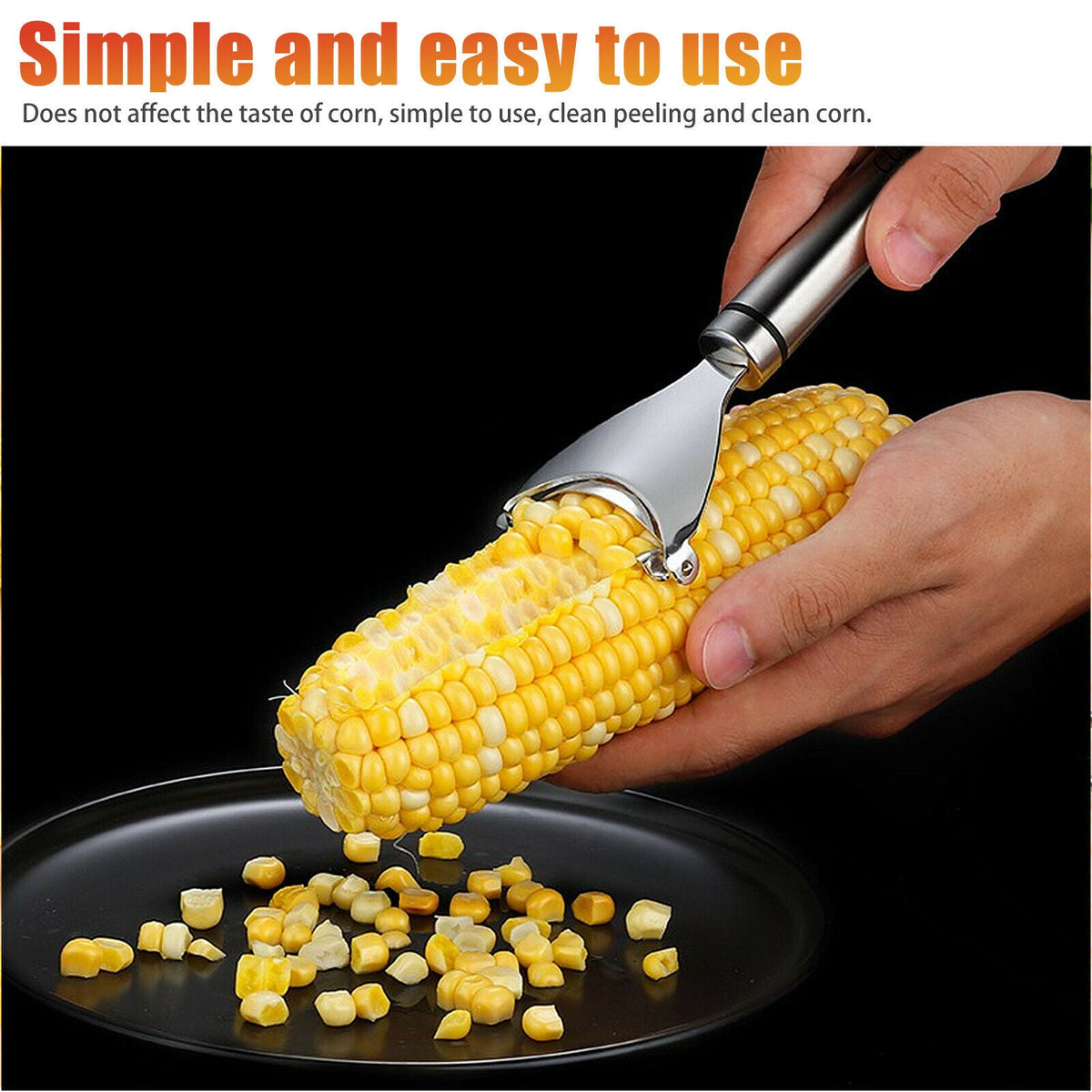 Stainless Steel Corn Peeler | Easy Kernel Remover